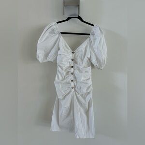 LPA White button dress